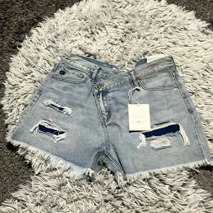 Kancan high rise cross over shorts size XL